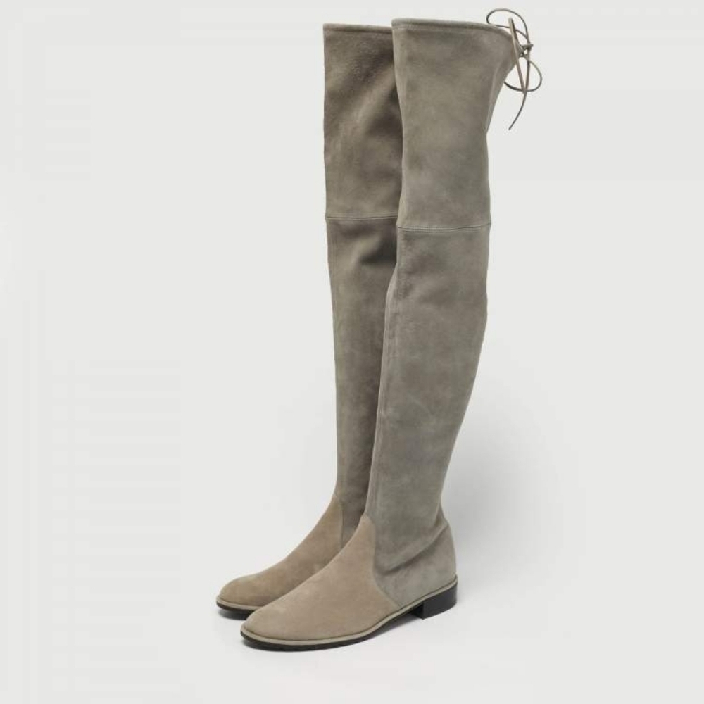 Stuart Weitzman Suede Over The Knee Two Tones Fall Winter Women's Boots Size 8